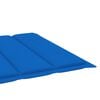 vidaXL Sunlounger Royal Blue Solid Acacia wood Standard