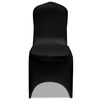 vidaXL Chair Cover Set of 18 Black 90% Polyester, 10% Elastane