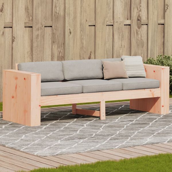 vidaXL Garden Sofa Durable Outdoor Sofa Rectangular Rustic