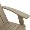 vidaXL Garden Adirondack Chair Light brown Polypropylene (PP) Medium