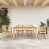 vidaXL Garden Dining Set Teak Solid Teak wood Sturdy Garden Dining Set
