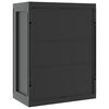 vidaXL Outdoor Storage Cabinet Black Polypropylene Compact