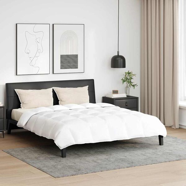 vidaXL Duvet Set with Pillow 3 pcs White Down Feather