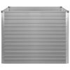 vidaXL Raised Garden Bed Gray Galvanized steel 39.4x39.4x30.3 in Durable