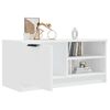vidaXL TV Cabinet White Engineered wood medium TV Cabinet Rectangular