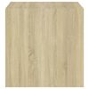 vidaXL Wall Cabinet Set of 2 White and Sonoma Oak Engineered Wood