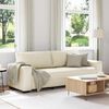 vidaXL Sofa Beige 87.01 x 30.31 x 32.28 in Linen-blend Fabric