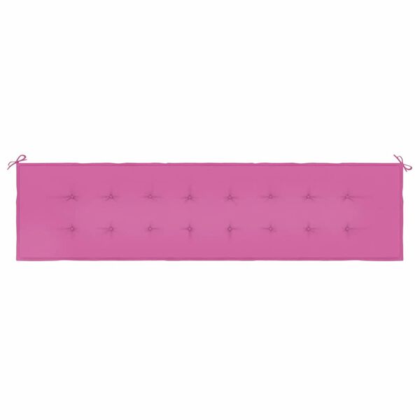 vidaXL Patio Bench Cushion Pink 78.7x19.7x1.6" Fabric