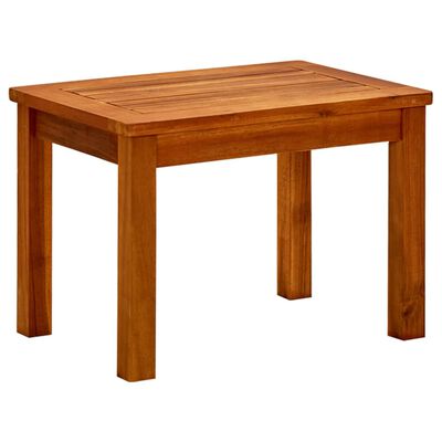 vidaXL Patio Coffee Table 19.7"x13.8"x14.2" Solid Acacia Wood