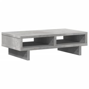 vidaXL Monitor Stand Concrete Grey 19.7x10.6x5.9" Engineered Wood