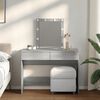 vidaXL Dressing Table Grey Sonoma Engineered wood, Glass Medium