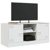 vidaXL TV Cabinet White Cold-rolled steel Medium TV Cabinet