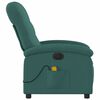 vidaXL Electric Massage Recliner Chair Dark Green