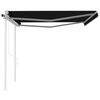 vidaXL Retractable Awning Anthracite
