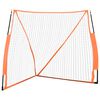 vidaXL Portable Baseball Net Orange&Black 183x182x72.0 " Steel&Polyester