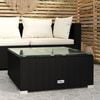 vidaXL Garden Coffee Table Black