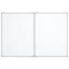 vidaXL Magnetic Whiteboard Foldable 47.2x39.4x0.7" Aluminium