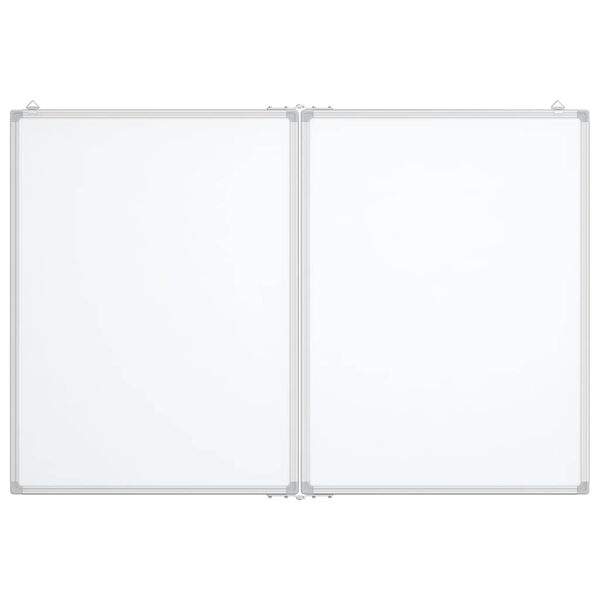 vidaXL Magnetic Whiteboard Foldable 47.2x39.4x0.7" Aluminium