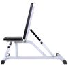 vidaXL Workout Bench with Barbell and Dumbbell Set 67.2 lb (90360+90377)