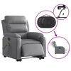 vidaXL Electric Stand Up Massage Recliner Chair Grey