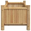 vidaXL Planter Natural Bamboo 19.7 x 11.8 x 9.8 in Decorative Inlays