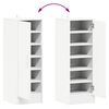 vidaXL Shoe Cabinet White Engineered wood Compact Shoe Cabinet