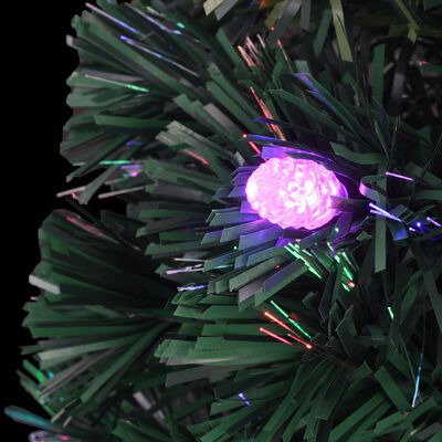 vidaXL Pre-lit Christmas Tree with Stand 7 ft Fiber Optic
