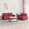 vidaXL Sofa Set Wine Red