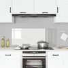 vidaXL Kitchen Backsplash Transparent 120 x 50 x 0.6 cm Tempered Glass