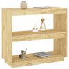 vidaXL Book Cabinet Natural wood Solid pinewood Medium Book Cabinet