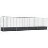 vidaXL Aviary with Extension Silver 328.5"x42.1"x83.5" Steel