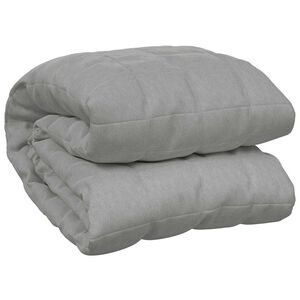 vidaXL Weighted Blanket Grey Cotton 78.7 x 78.7 in Weighted Blanket