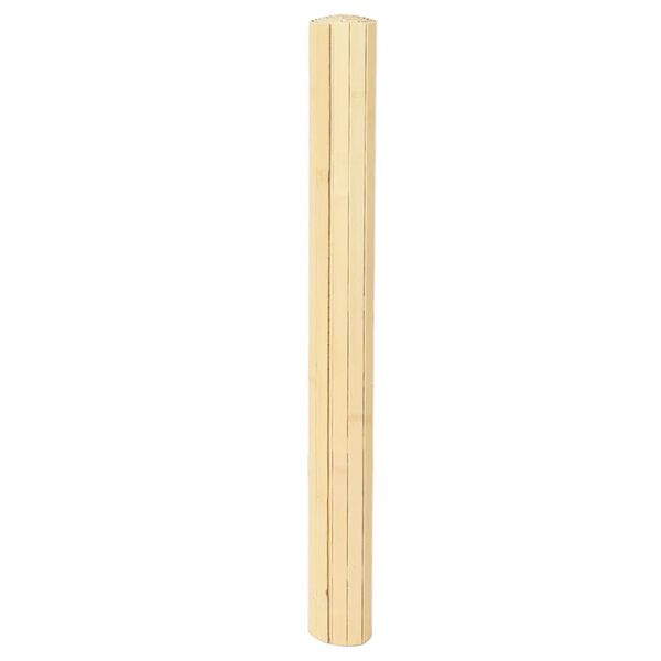 vidaXL Rug Light Natural Bamboo, Polypropylene 31.5 x 39.4 in Rug