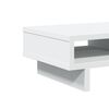 vidaXL Monitor Stand White 19.7x10.6x5.9" Engineered Wood
