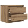 vidaXL Bedside Cabinet Artisan oak Engineered wood Medium
