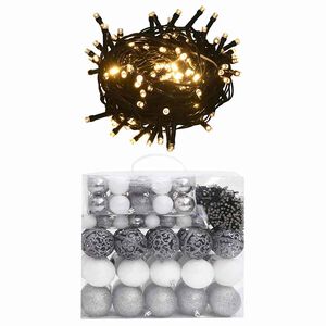vidaXL Christmas Ball Set Set of 120