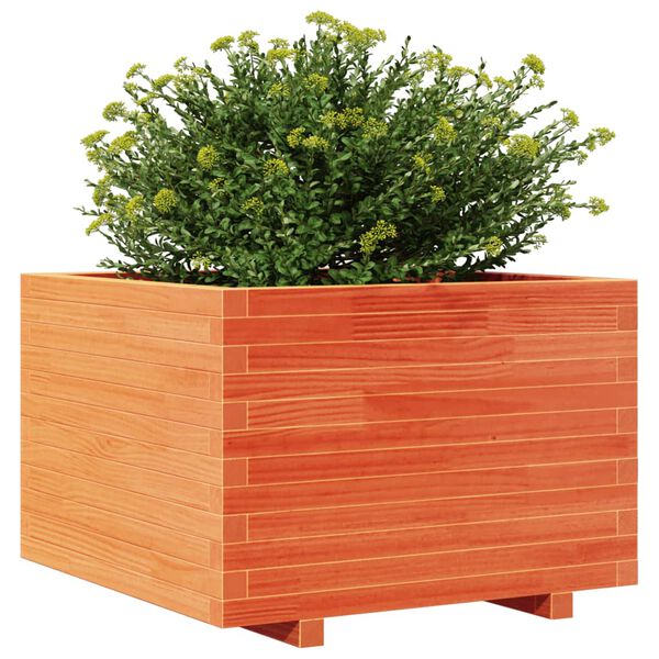 vidaXL Garden Planter Wax Brown Solid pinewood Medium Durable