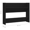 vidaXL Wall Shoe Cabinet Black Engineered wood Compact Wall mounting