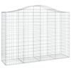 vidaXL Gabion Basket Set of 15 Silver Galvanized Iron Extra Tall