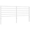 vidaXL Headboard White Powder-Coated Steel 76 in Durable Headboard