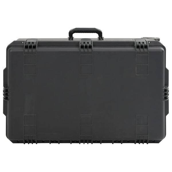 vidaXL Portable Flight Case Black 31.3"x20.3"x12" PP