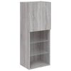 vidaXL 5 Piece TV Wall Units with LED Gray Sonoma Engineered Wood