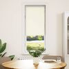 vidaXL Roller Blind Off white 100% Polyester, Aluminum top rail