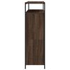 vidaXL Shoe Cabinet Brown Oak Engineered Wood 39.4x13.4x44.1 in