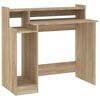 vidaXL Desk Sonoma oak Engineered wood 38.2 in wide Desk Rectangular