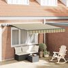 vidaXL Retractable Awning Green and yellow 118.11" x 98.43" fabric