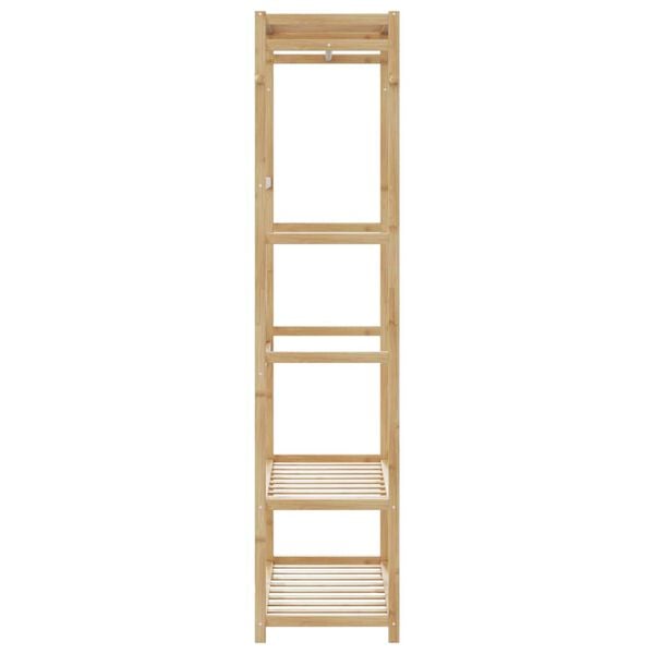 vidaXL Clothes Rack Bamboo 31.5 x 15.7 x 68.9 in Bamboo Clothes Rack