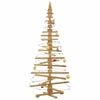 vidaXL Wooden Christmas Tree with Stand Brown 70.87 in Solid pine wood
