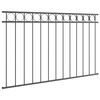 vidaXL Garden Fence Gray Steel
