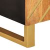 vidaXL TV Cabinet Brown and Black Solid mango wood, MDF, iron